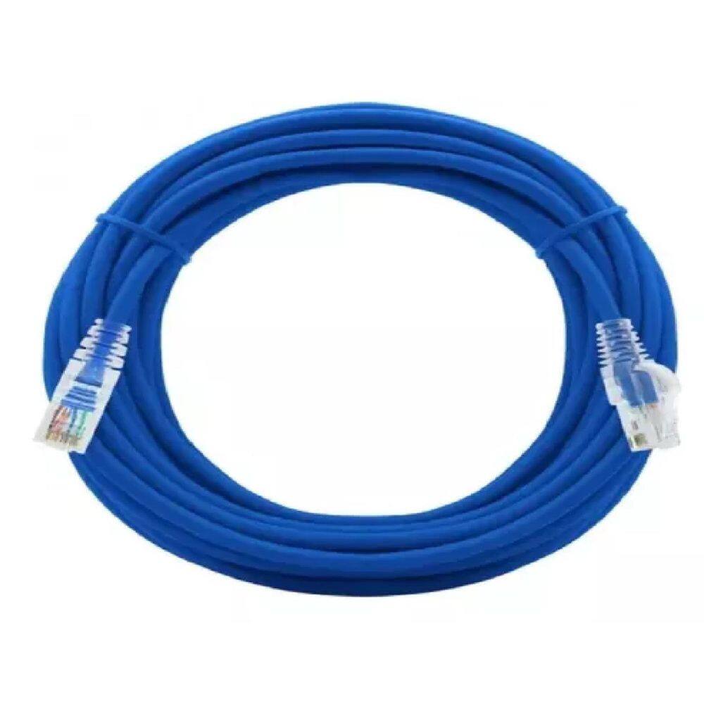 Cabo Rj-45 Macho + Rj-45 Macho 15M 5E Cca 568B Azul