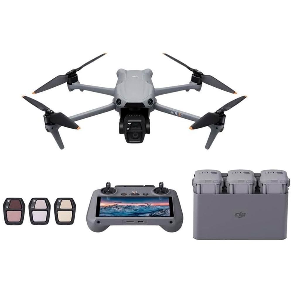 Drone Dji Air 3S Fly More Combo Controle Com Tela Rc 2-Br