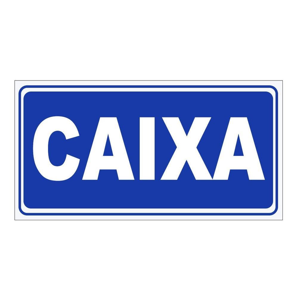 Placa De Aviso E Sinalização Portas Caixa 20Cmx15Cm Pvc