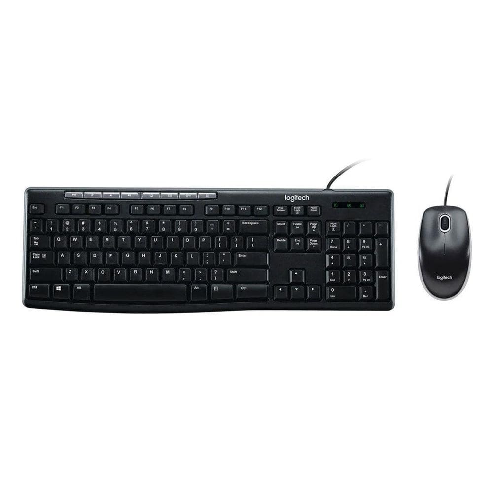 Kit Teclado E Mouse Logitech Mk200 Cinza Usb - 920-002718-C