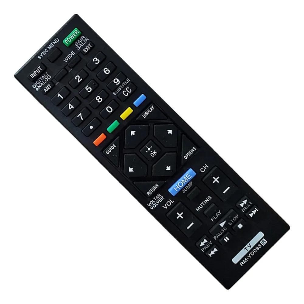 2X Controle Compativel Com Sony Rm-Yd093 Kdl-46R475A Kdl-40R
