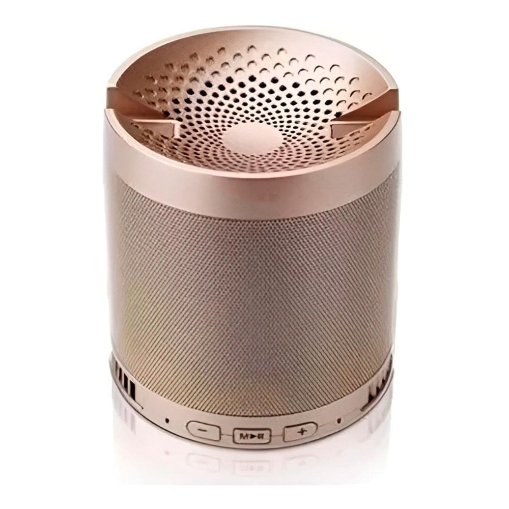 Caixa De Som Bluetooth Q3 Portátil Fm/Am Mp3 Dourada