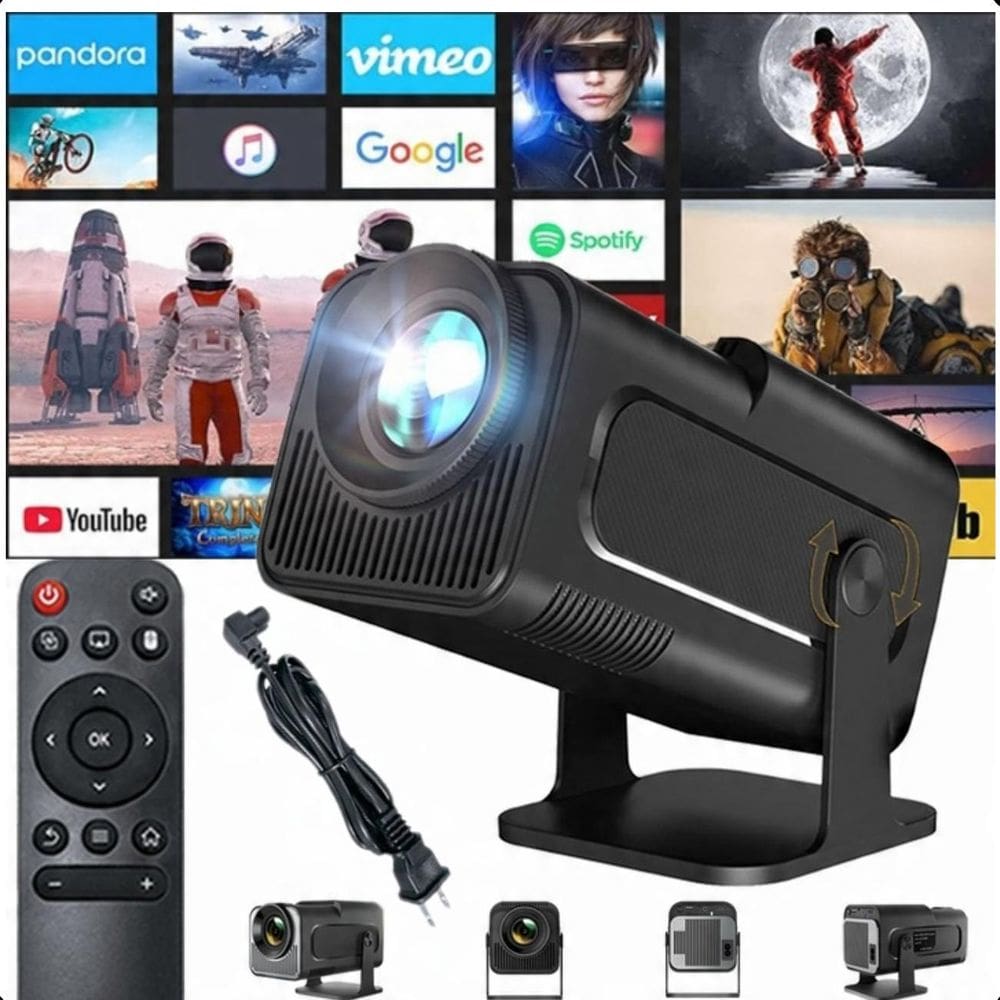 Projetor Hy320 Android Wifi 6 Smart Tv 390 Ansi