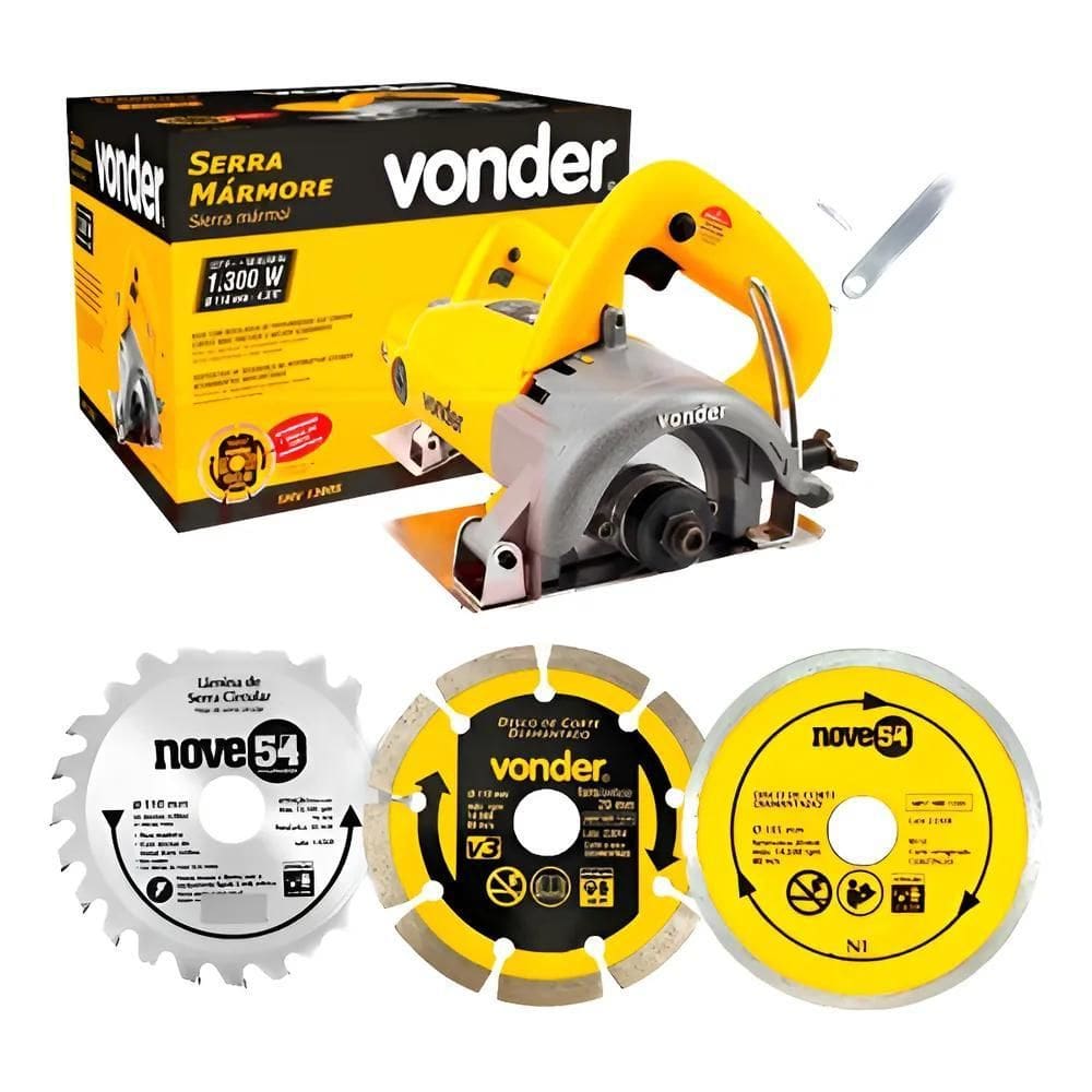 2X Serra Mármore Tipo Makita Concret Madeira + Discos De Cor