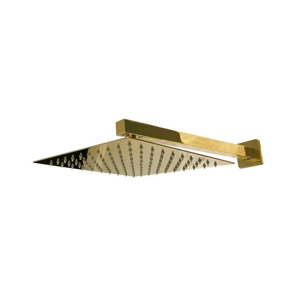 Chuveiro Quadrado Dourado Rcq 03