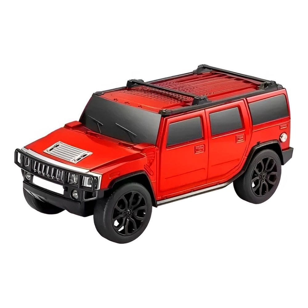 Caixa De Som Bluetooth Carro Off-Road Usb Vermelha 8W