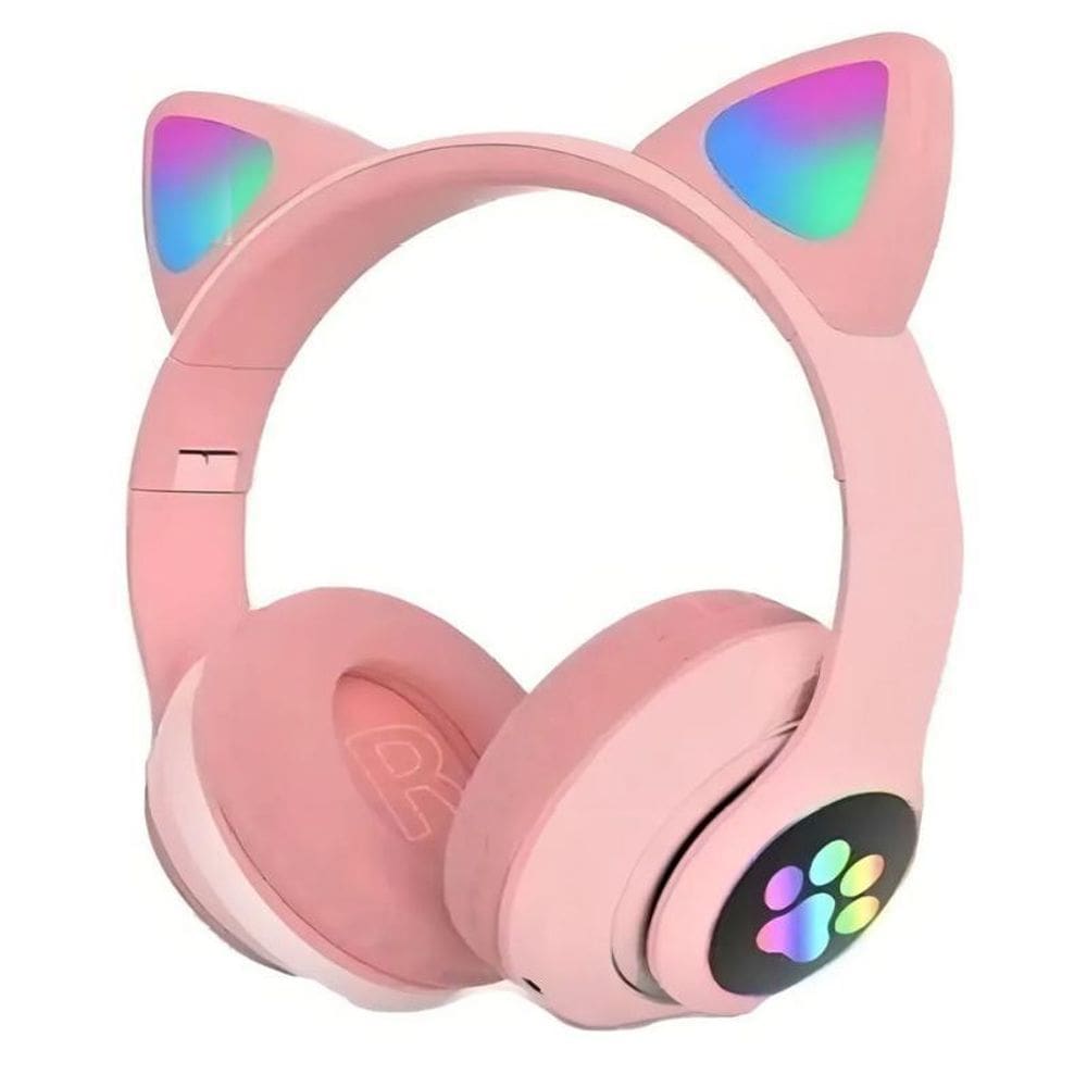 Fone Gatinho Sem Fio Bluetooth Headphone Gatinho Led Sem Fio