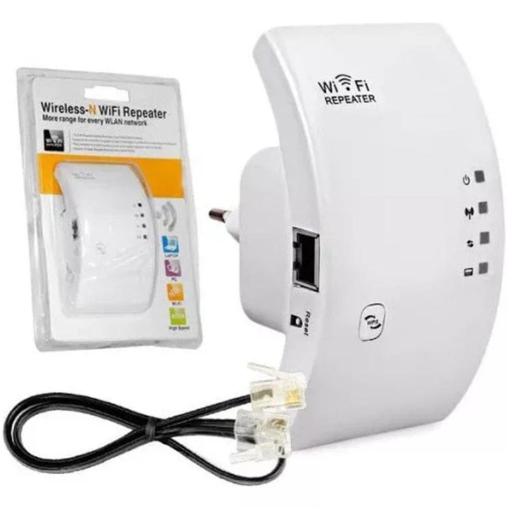 Repetidor Alta Distância Wireless Wifi Rede Cor Branco