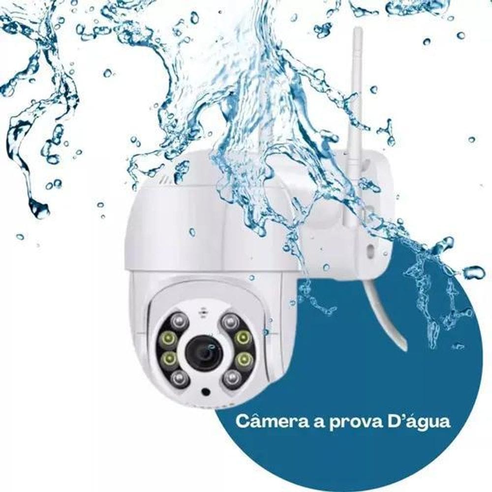 Câmera Segurança Smart Wi-Fi Ip66 360 Visão Noturna Externa