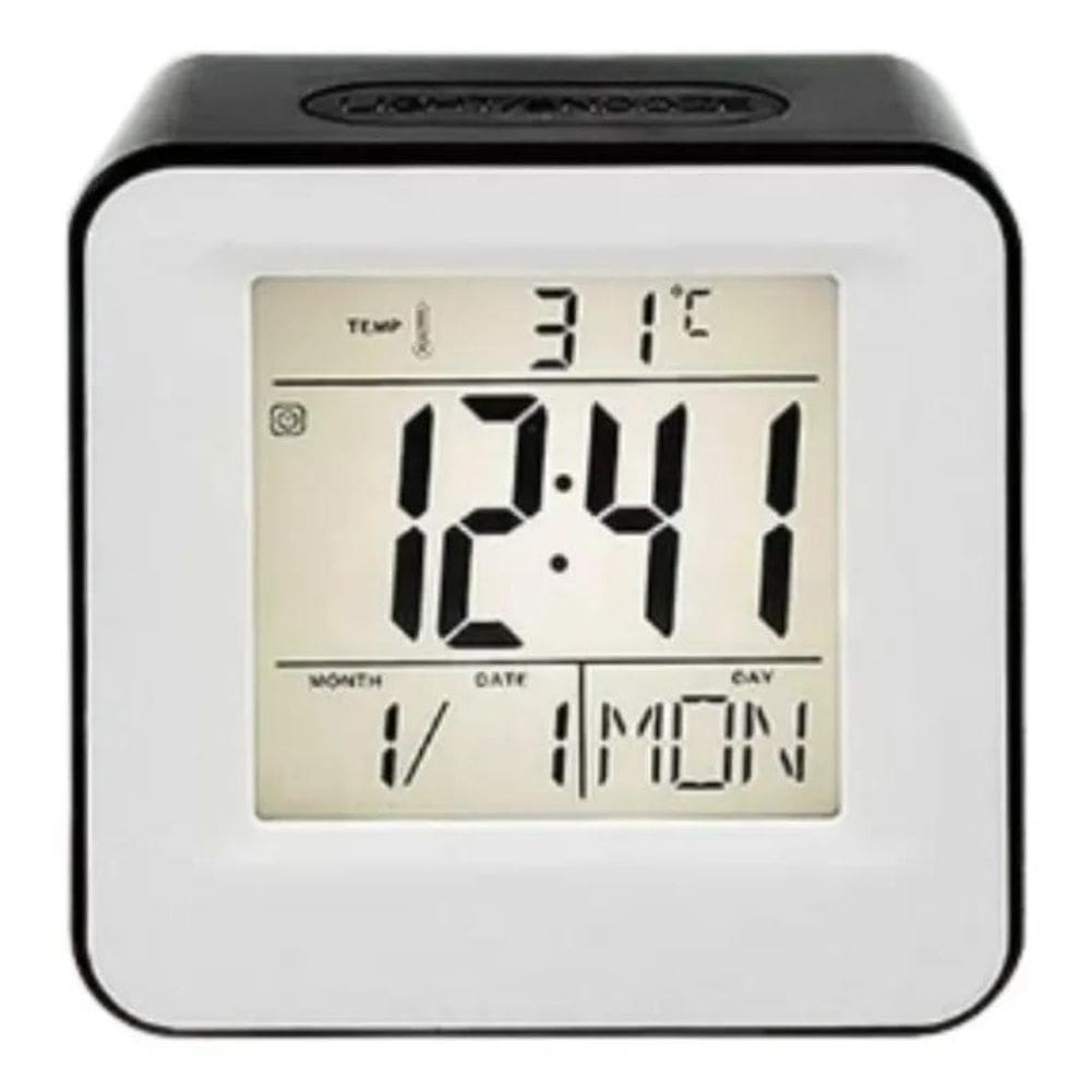 2X Relógio De Mesa Digital Com Despertador Sensor De Palmas