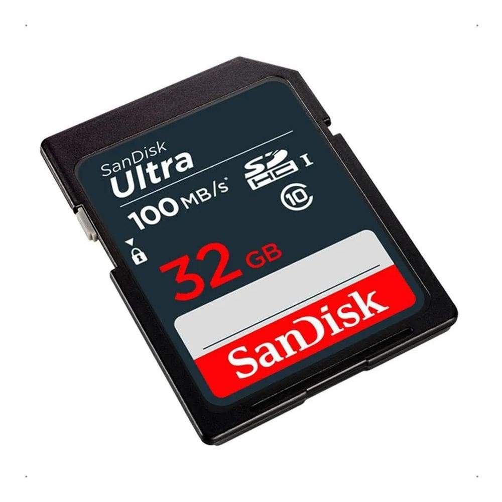 2X Cartão Memória 32Gb Sandisk Ultra Sdhc Sdsdunr-032G-Gn3In