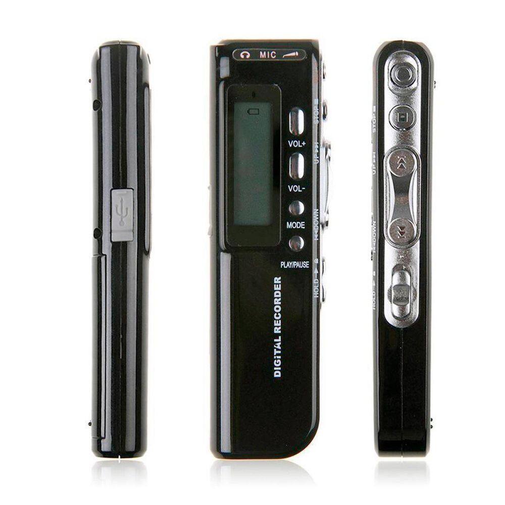Mini Gravador Voz Digital Portátil Microfone Gravação