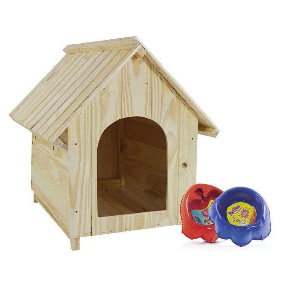 Casinha De Cachorro Madeira Média