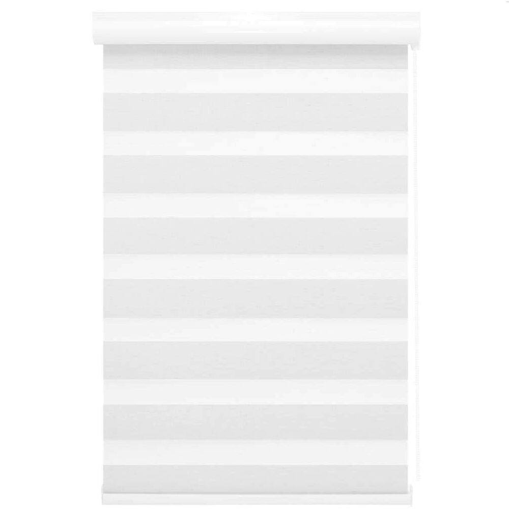 Persiana Rolo Duplo Bandô Branca 140 L X 160 A Cortina Zebra