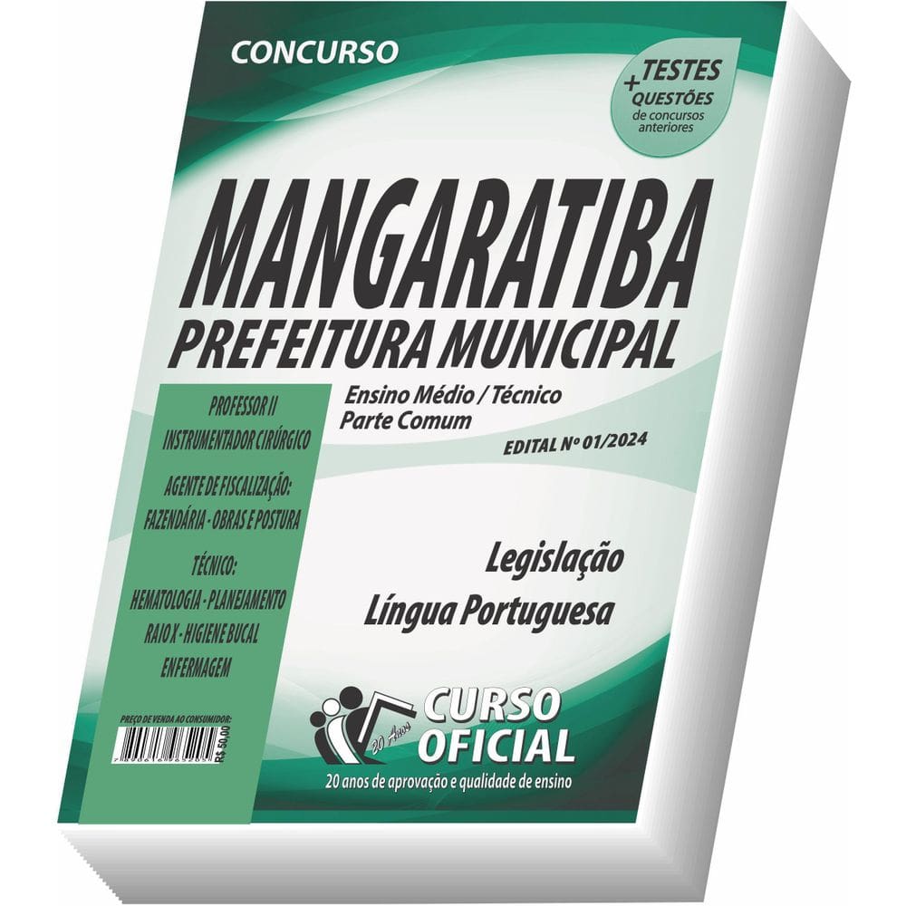 Apostila Mangaratiba Rj Nível Médio E Técnico - Parte Comum