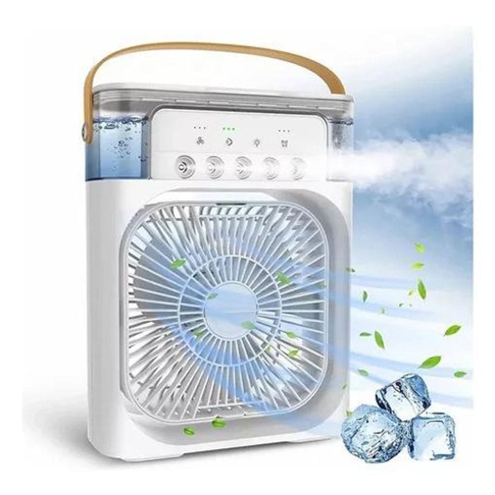 Ventilador Silencioso Mini Ar Condicionado 10W Bivolt 600ml