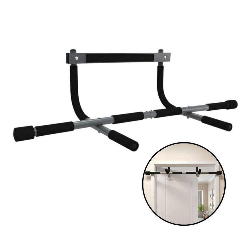 Barra Fixa Multifuncional Parede Porta Chão Academia Treino