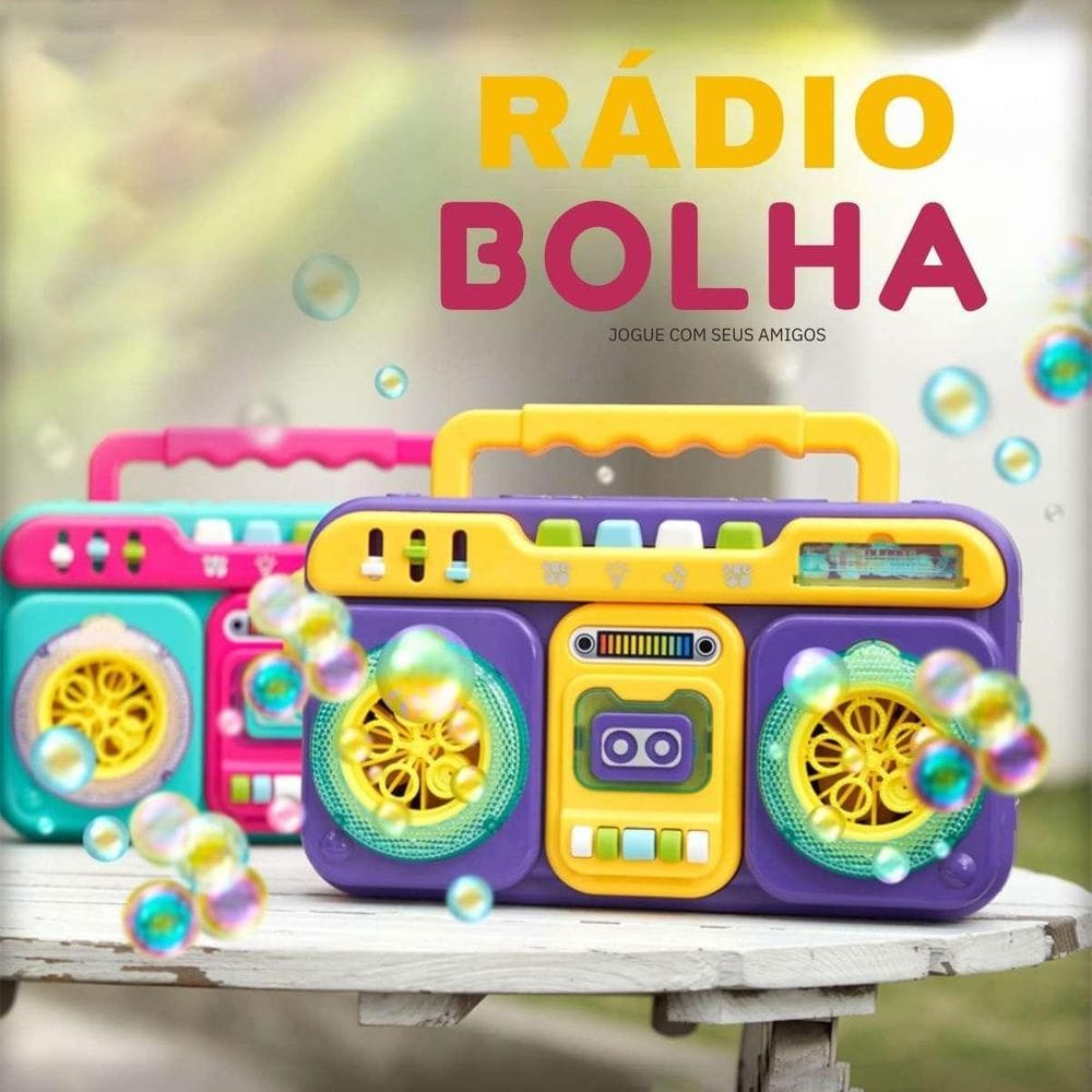 Rádio Bolha Solta Sabão Para Menina Pronto