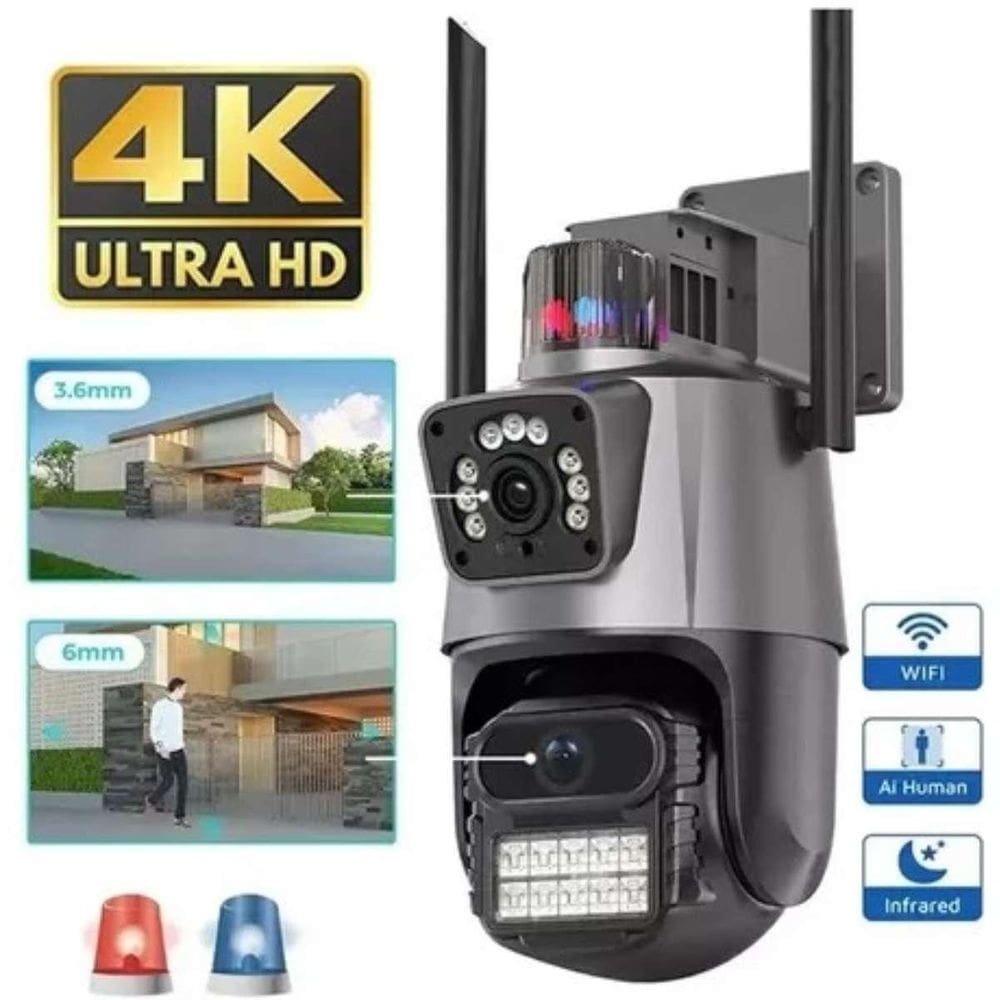 Câmera De Vigilância 4K P11 À Prova Dágua Entrega Relâmpago