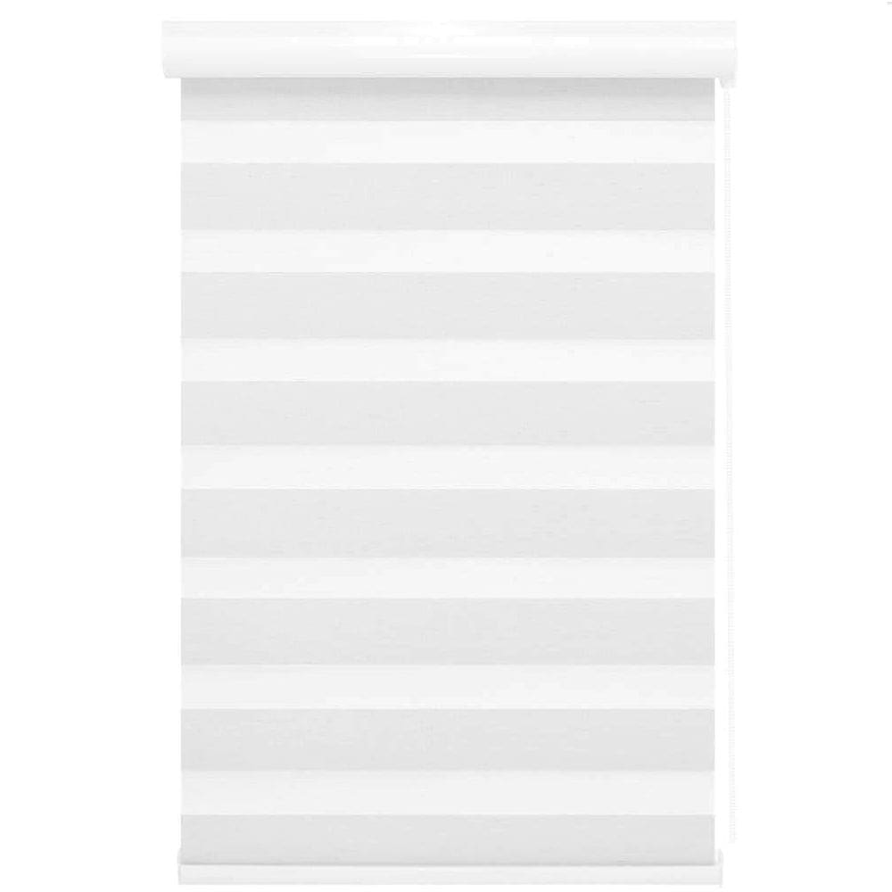 Persiana Rolo Duplo Bandô Branca 160X160 Cortina Zebra