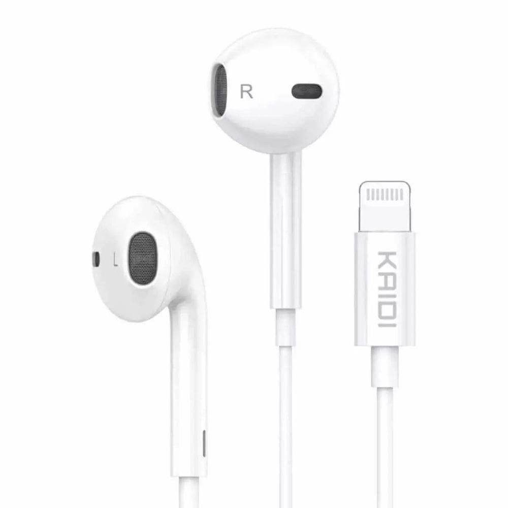 Fone Ouvido Kaidi 7010 Lightning Fio Mic Estéreo Kaidi