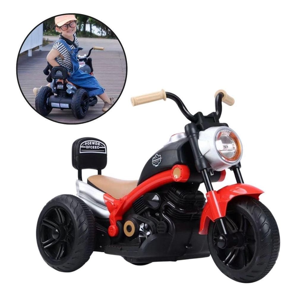 Mini Moto Eletrica Infantil 6V Chopper Estilosa Custom Bw369