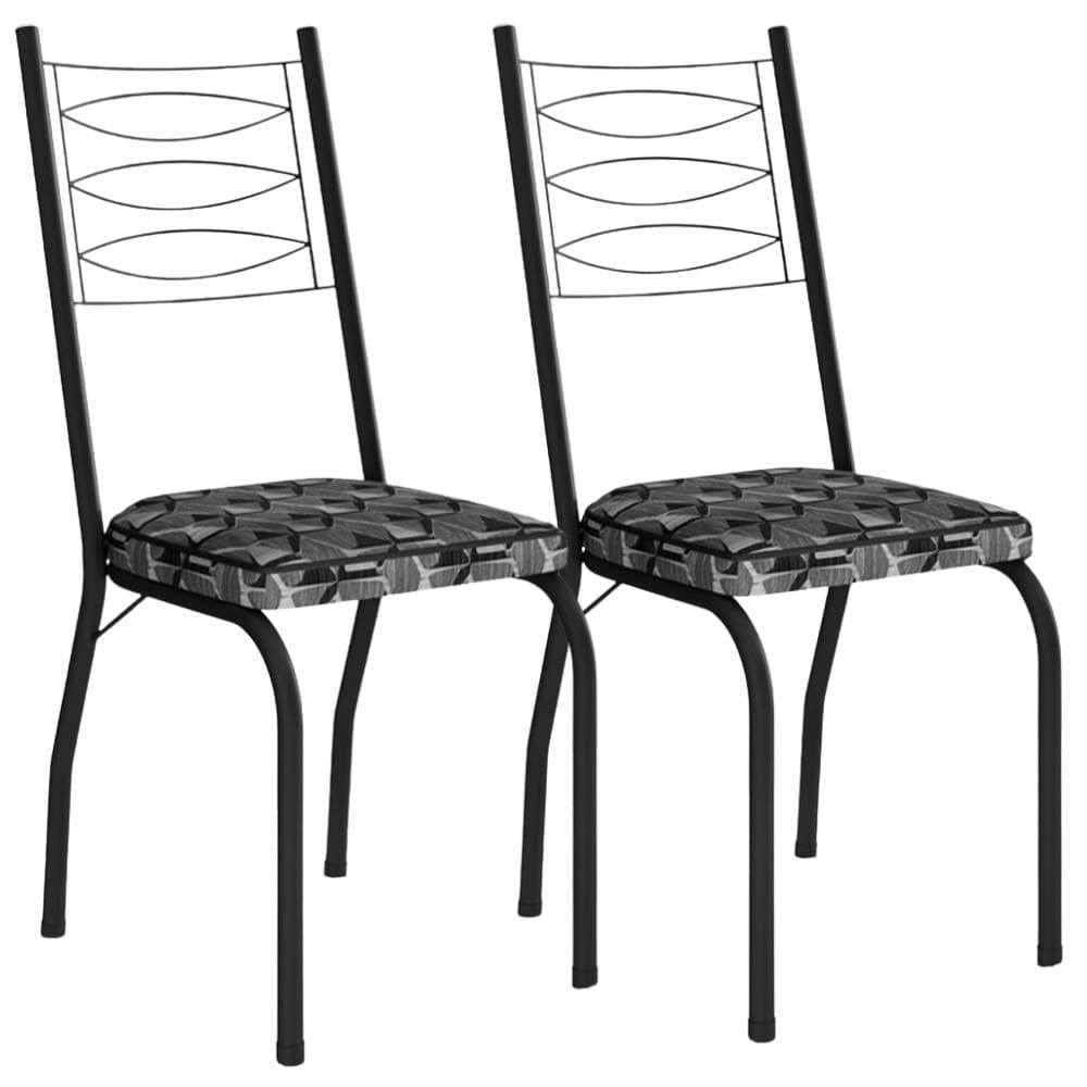 Kit 2 Cadeiras Tubular Europa 262 Pt