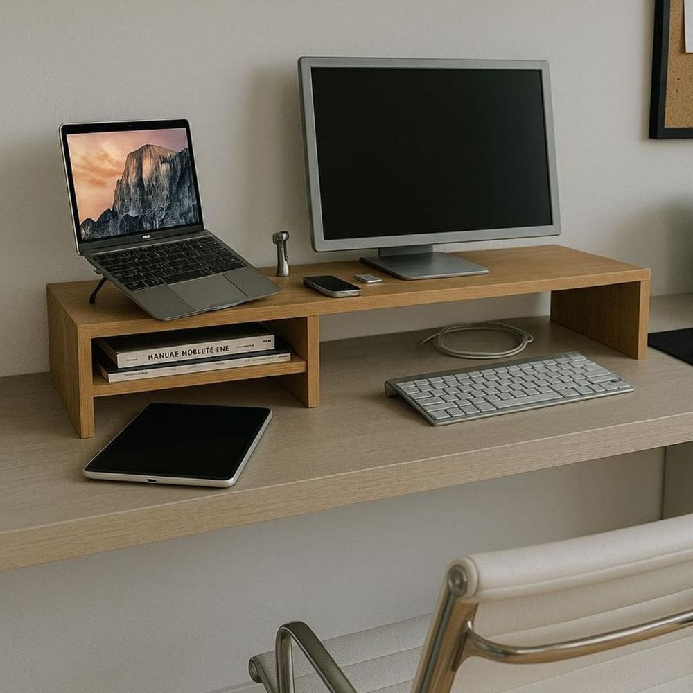 Suporte Monitor Gamer Amadeirado 90X20X15