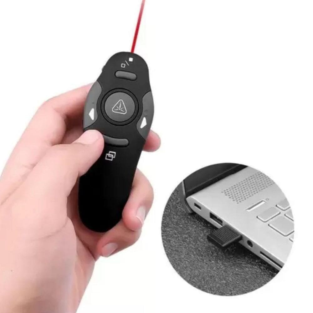 Apontador Laser Wireless Para Slides Longo Alcance Com Usb