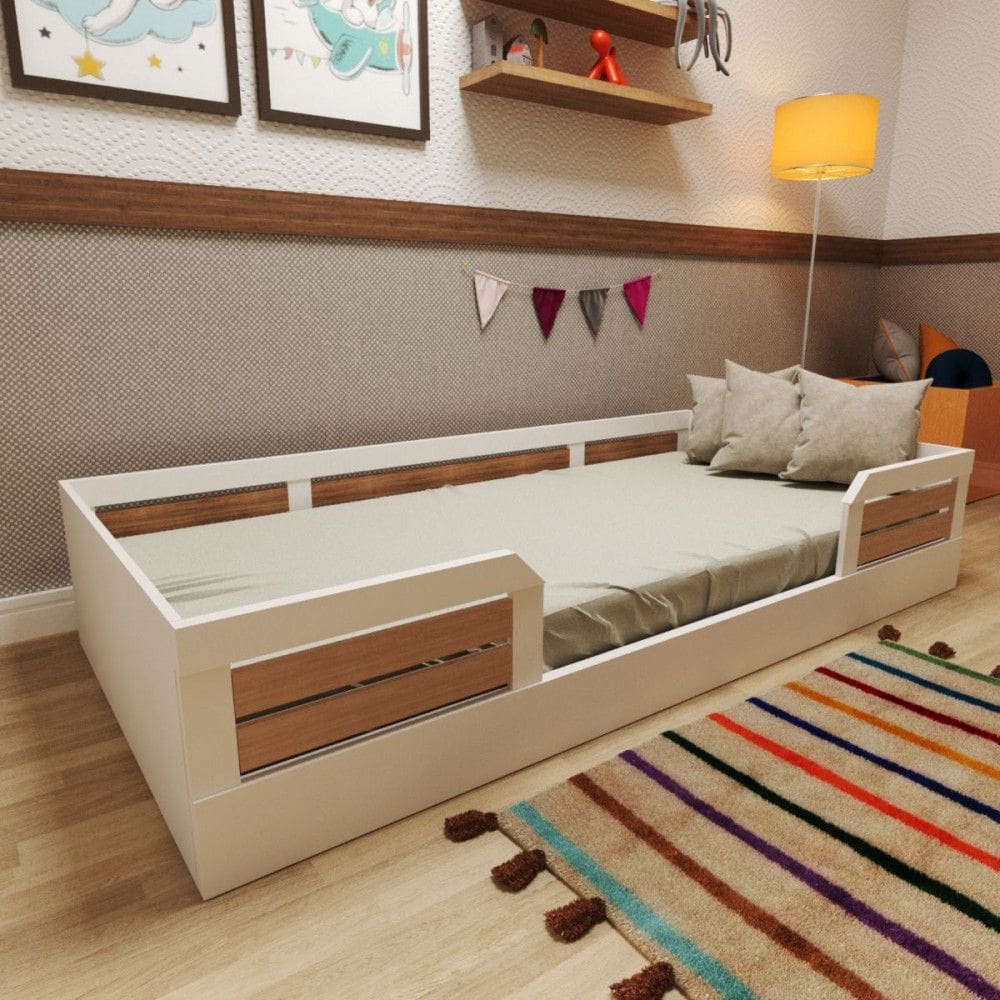 Cama Infantil Montessoriana Solteiro Luma Bramov