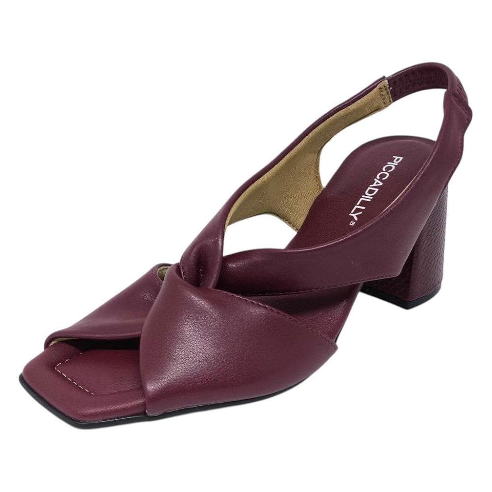 Sandália Piccadilly Salto Bloco Transpassada 626010 | Extra