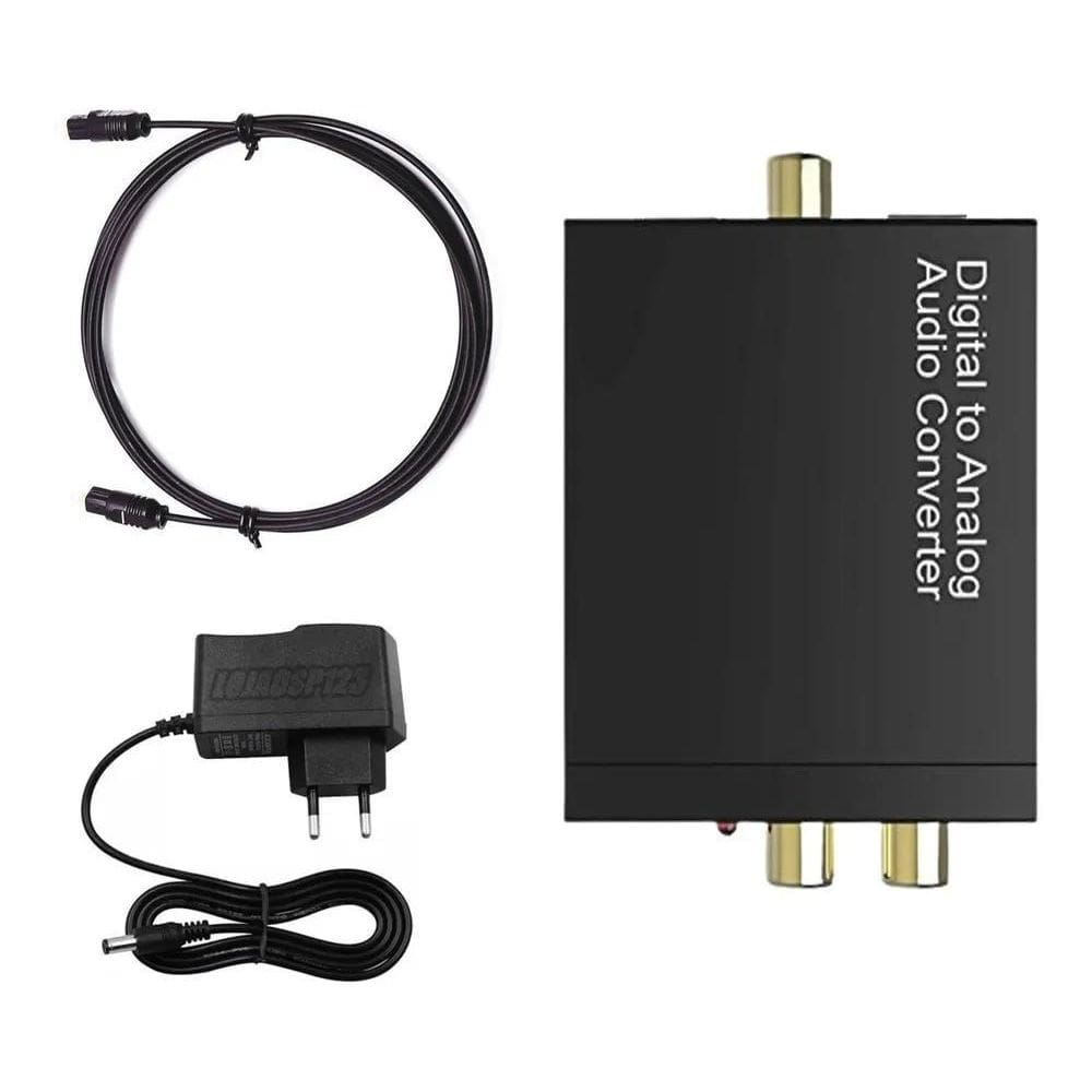 Adaptador De Audio Óptico Digital Para Rca Analógico Convert