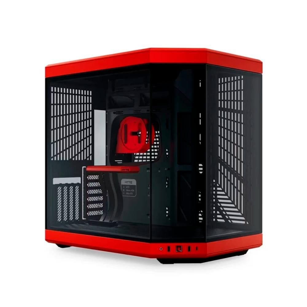 Gabinete Gamer Hyte Y70 Mid Tower Sem Fan Preto E Vermelho