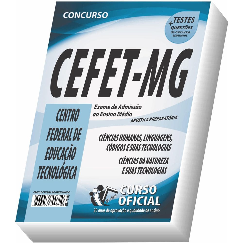 Apostila Cefet Mg Admissão Ao Ensino Médio