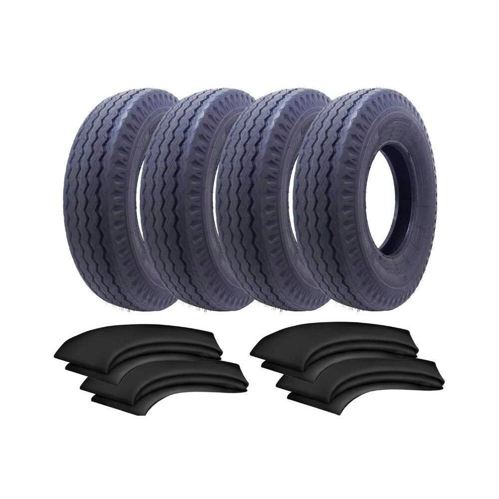 Kit 4 Pneu 750-16 116/114l 10 Lonas At52 Anteo + 4 Câmaras TR15
