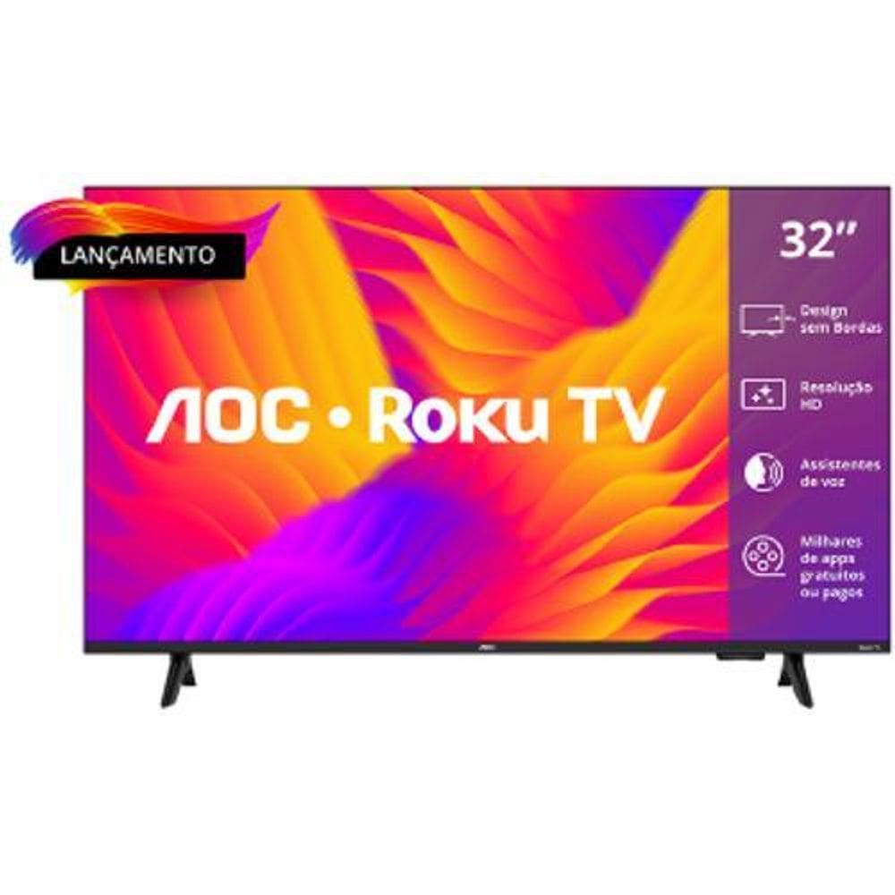 Tv 32P Aoc Led Smart Roku Wifi Hd Hdmi - 32S5155/78G