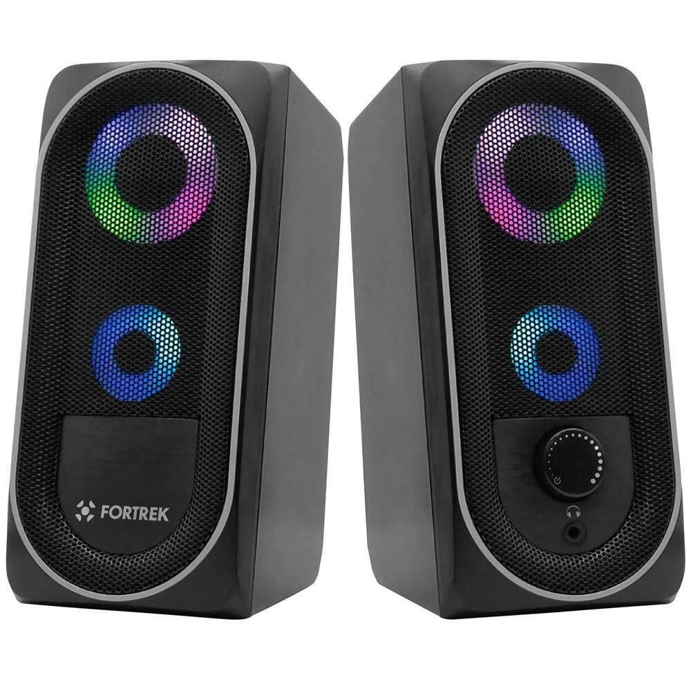 Caixa De Som Gamer Rgb G Black Hawk 73403 Fortrek G