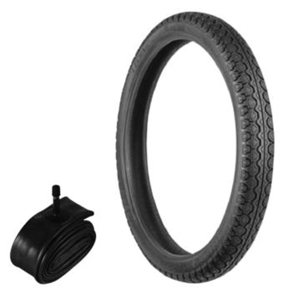 Kit Pneu 80/100-14 Tiger Biz 100/125 Pop 100 Technic + Camara