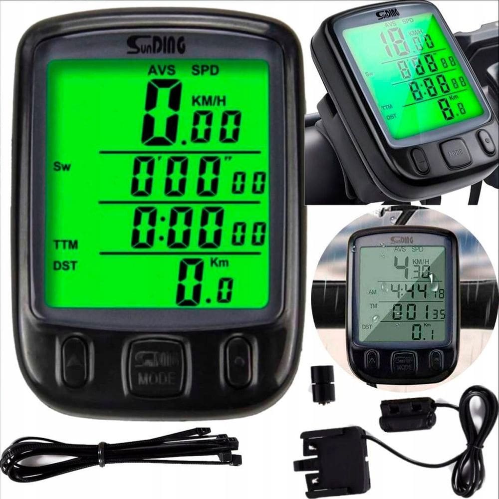 Ciclocomputador Velocímetro Com Luz Noturna Bike Bicicleta