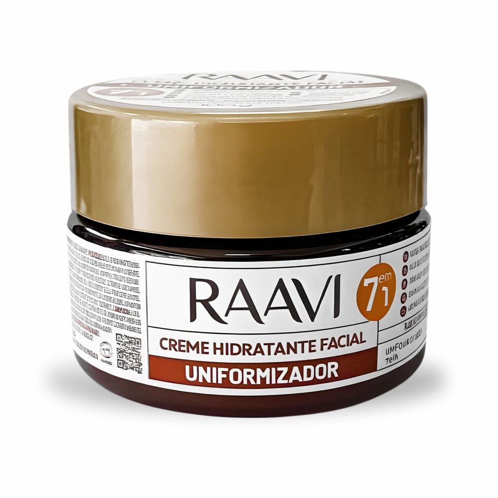 Creme Hidratante Facial Raavi 100G Creme Hidratante Facial Raavi 100G:Uniformizador