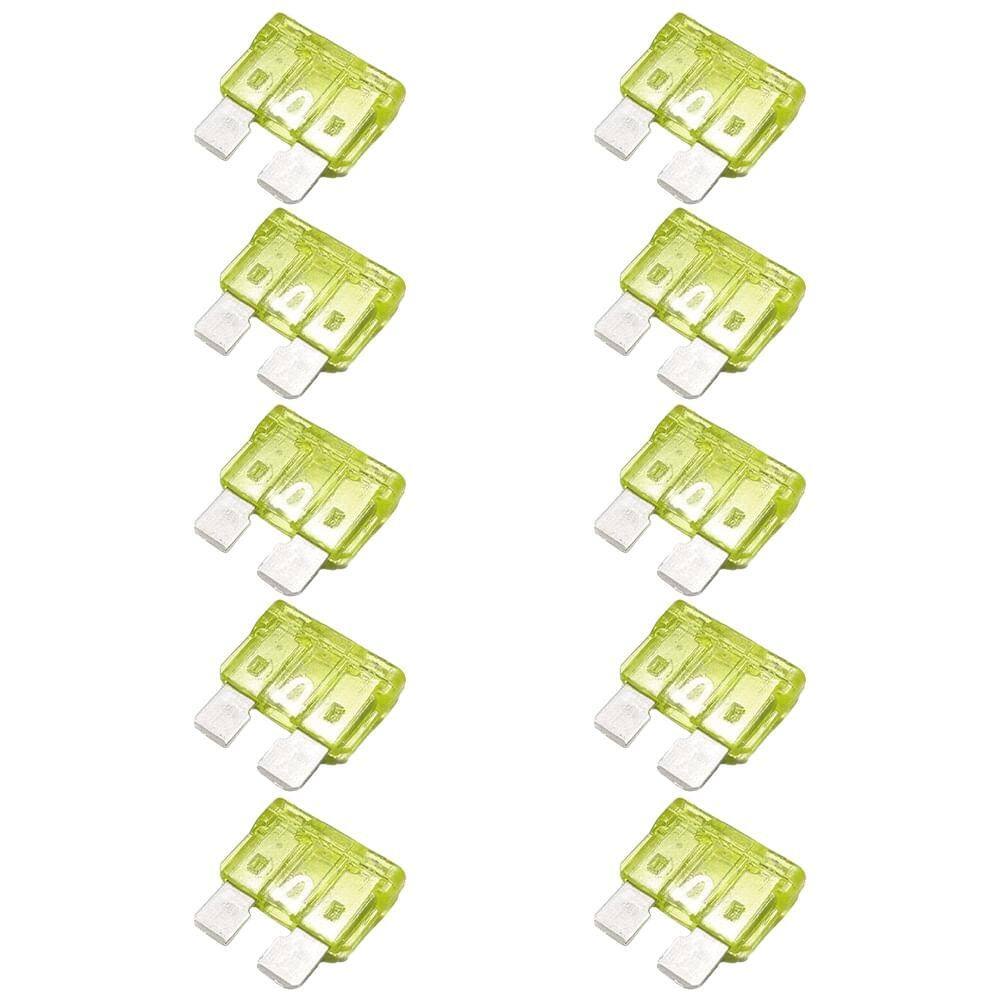 10 Fusíveis Lâmina 20A Universal Amarelo Magnetron 90250241