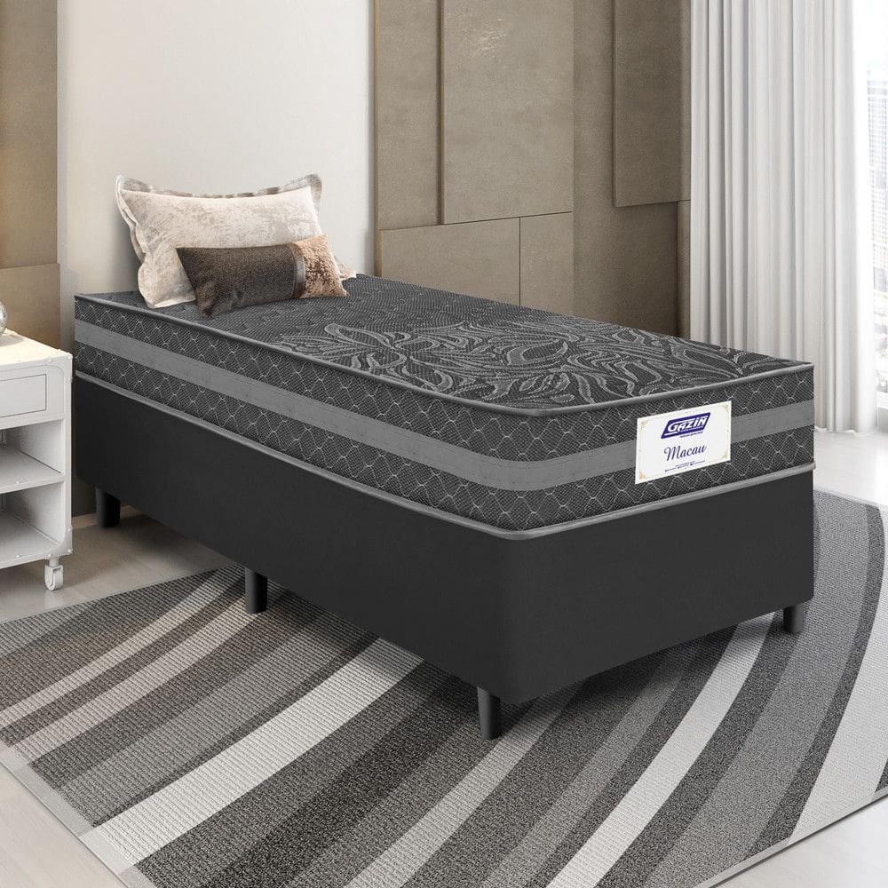Cama Box Solteiro 88cm Molas Ensacadas Macau Gazin
