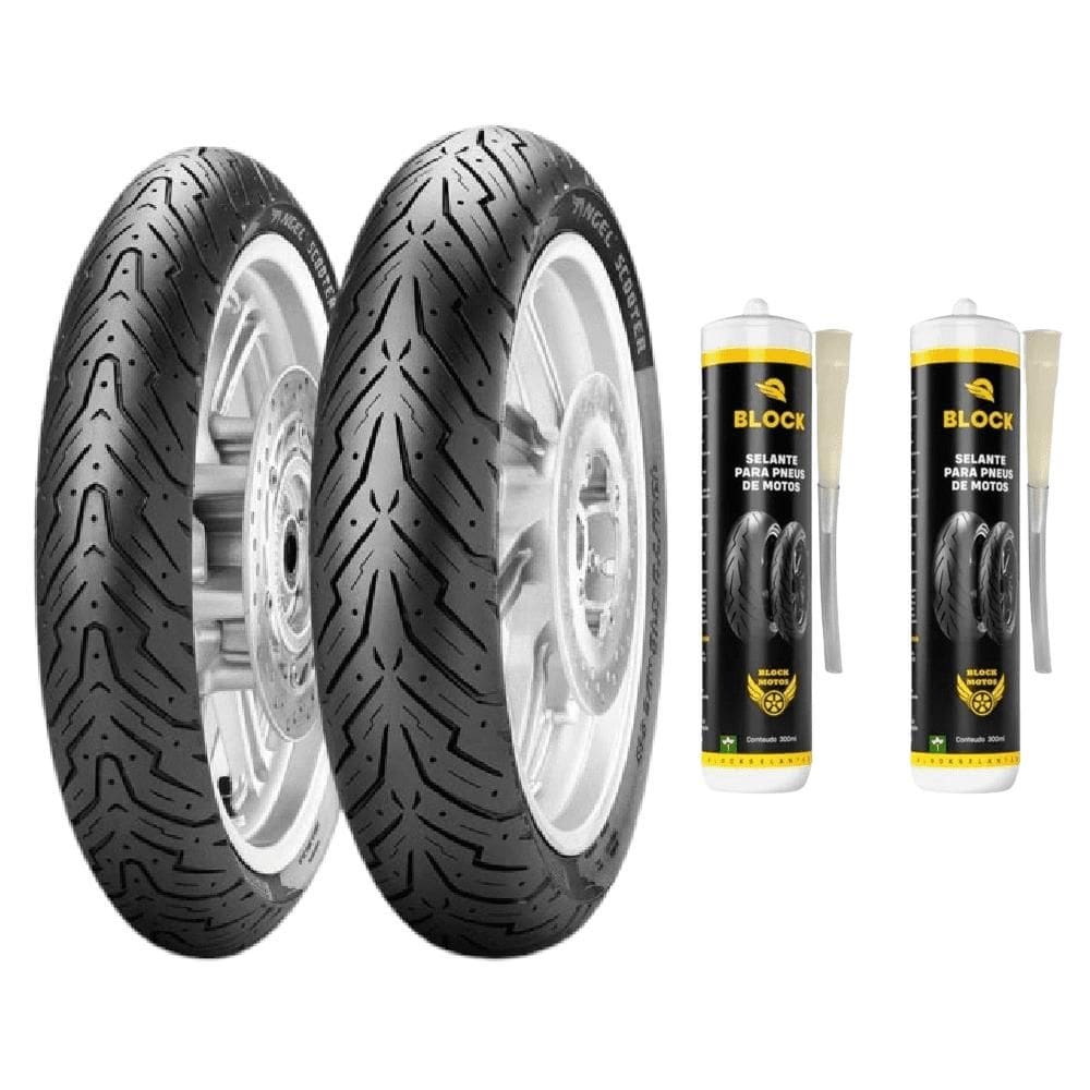 Par Pneus Honda Pcx 150 100/90-14 + 90/90-14 Angel Scooter Pirelli + Selantes