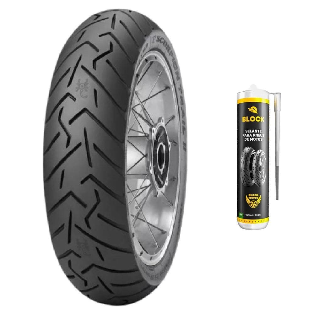 Pneu R 1200 Gs Tiger 1200 180/55r17 Zr 73w Scorpion Trail 2 Pirelli + Selante