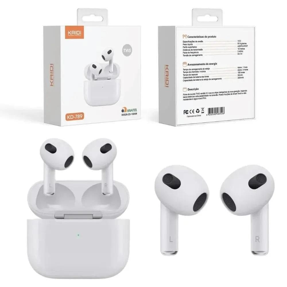 Fone Ouvido Kaidi Kd-789 Bluetoth 5.3 789 Sem Fio 778 777