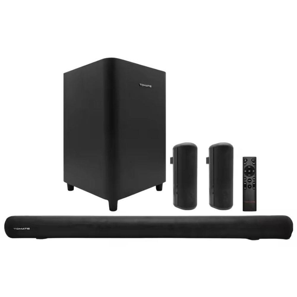 Caixa De Som Soundbar Tomate 280W Com Woofer 6,5 Bluetooth