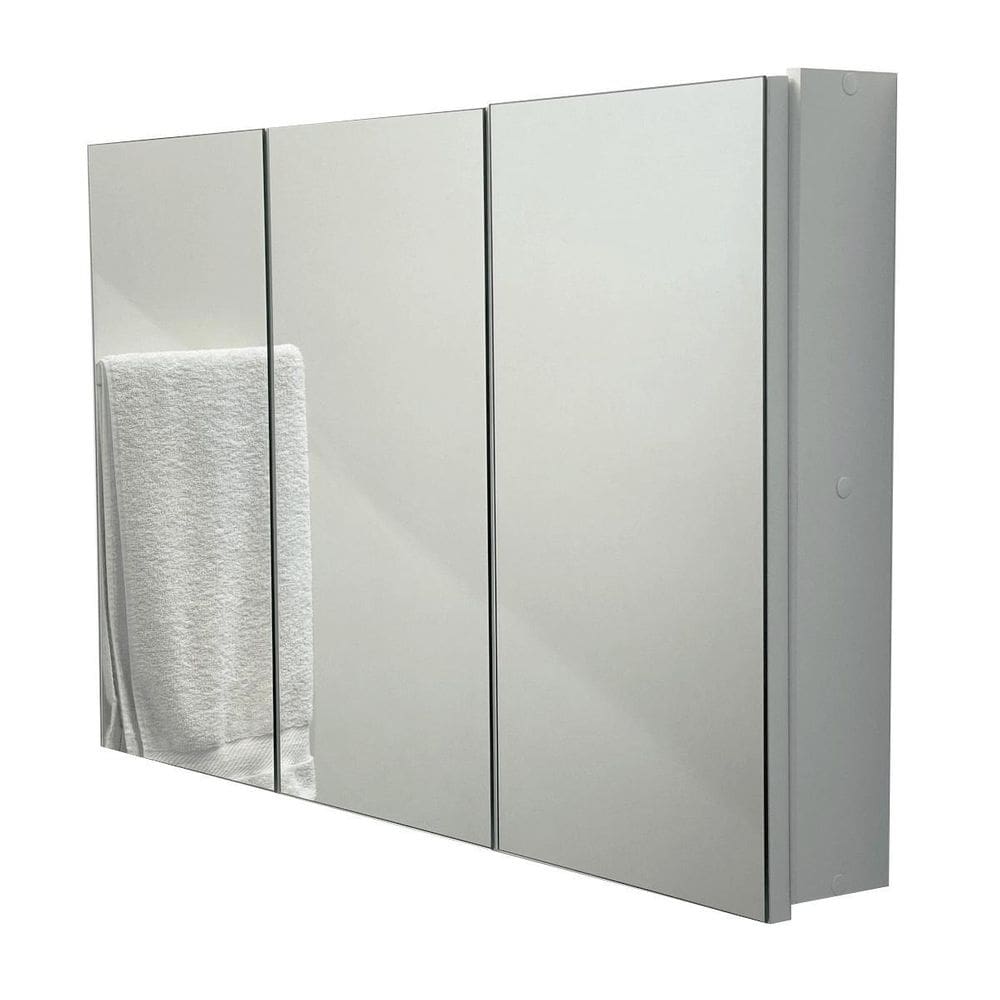 Espelho Para Banheiro Armário 3 Portas - 80Cm