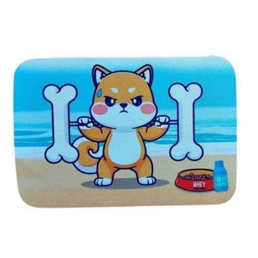 Mousepad Cachorro Praia Antiderrapante Em Tecido