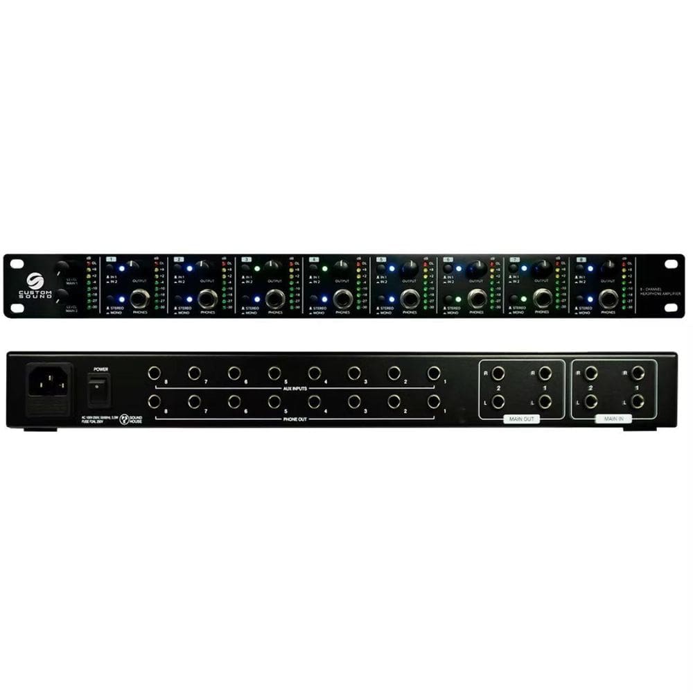 Amplificador De Fone Ouvido 08 Canais Cspwp08