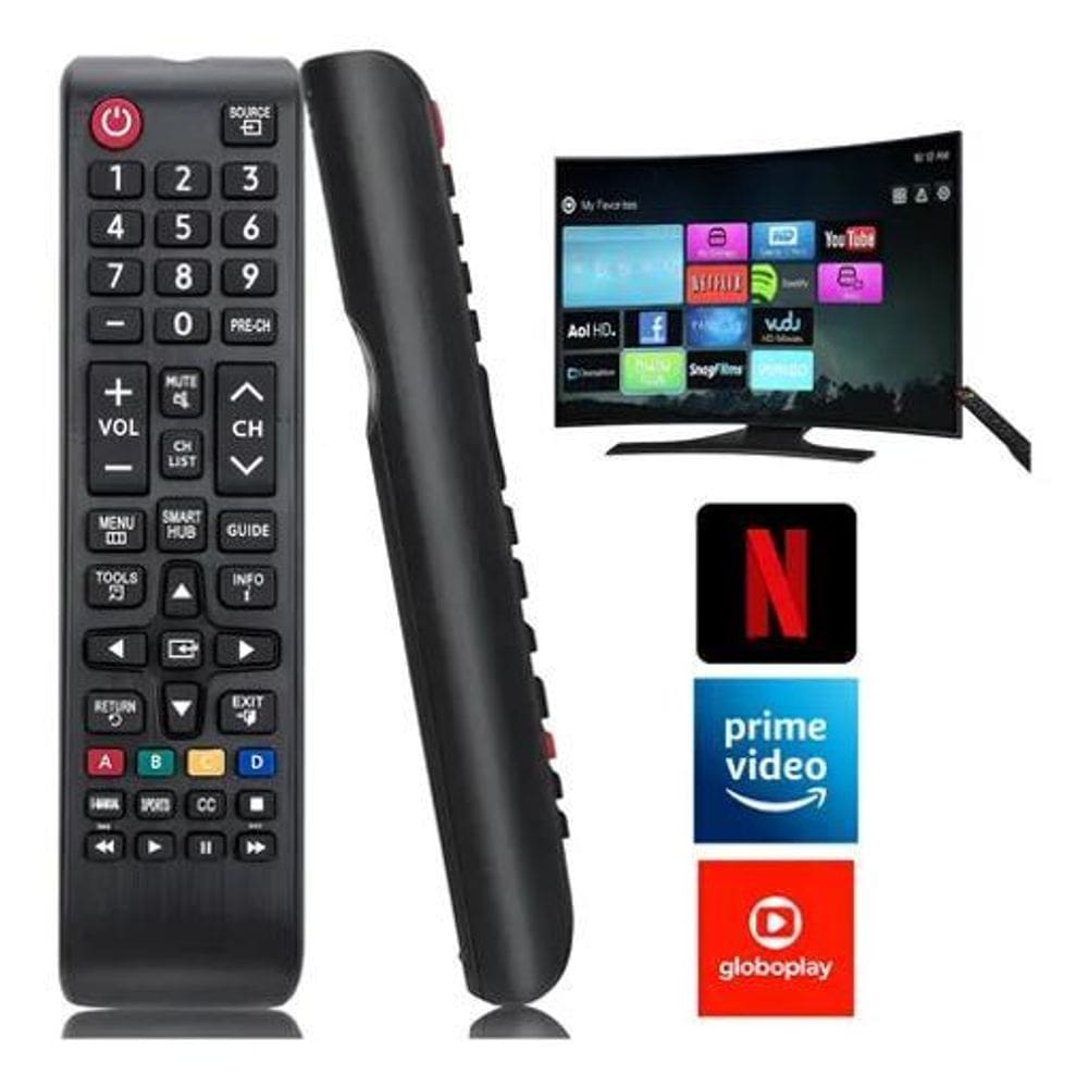 Super Controle Tvs Samsung Un32 Un40 Un43 Un48 Un50 Un55 U65